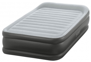 64432 Надувная кровать Deluxe Pillow Rest Raised Bed 99х191х42см, встроенный насос 220V