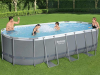 Каркасный бассейн Bestway 56710 Oval Power Steel Pool 549х274х122 см